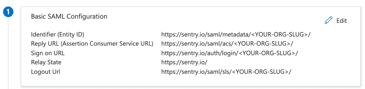 SAML Configuration